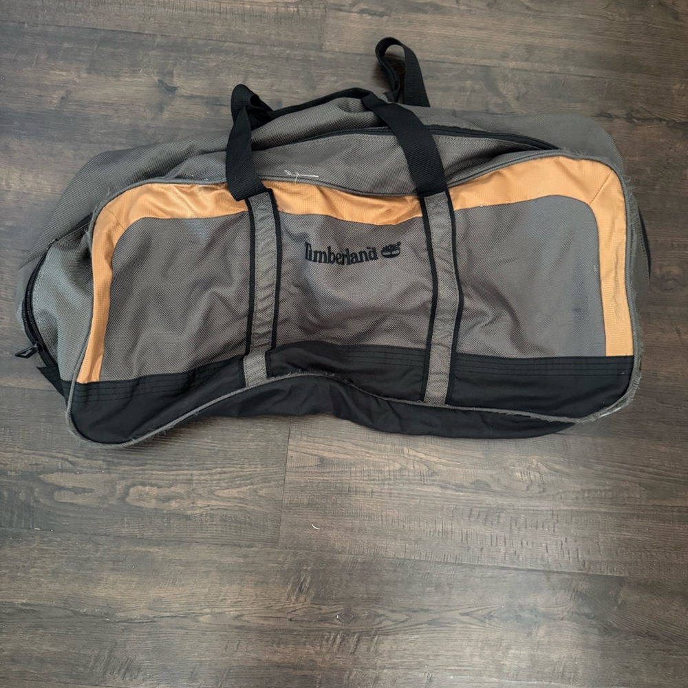 Timberland Gray and Orange Men's Bag